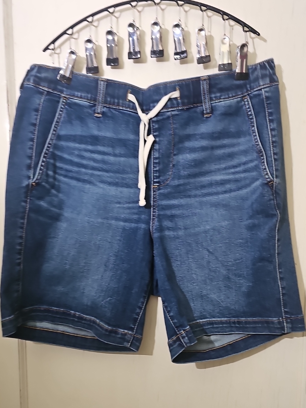 Womens Torrid  Drawstring Denim-Style Blue Shorts